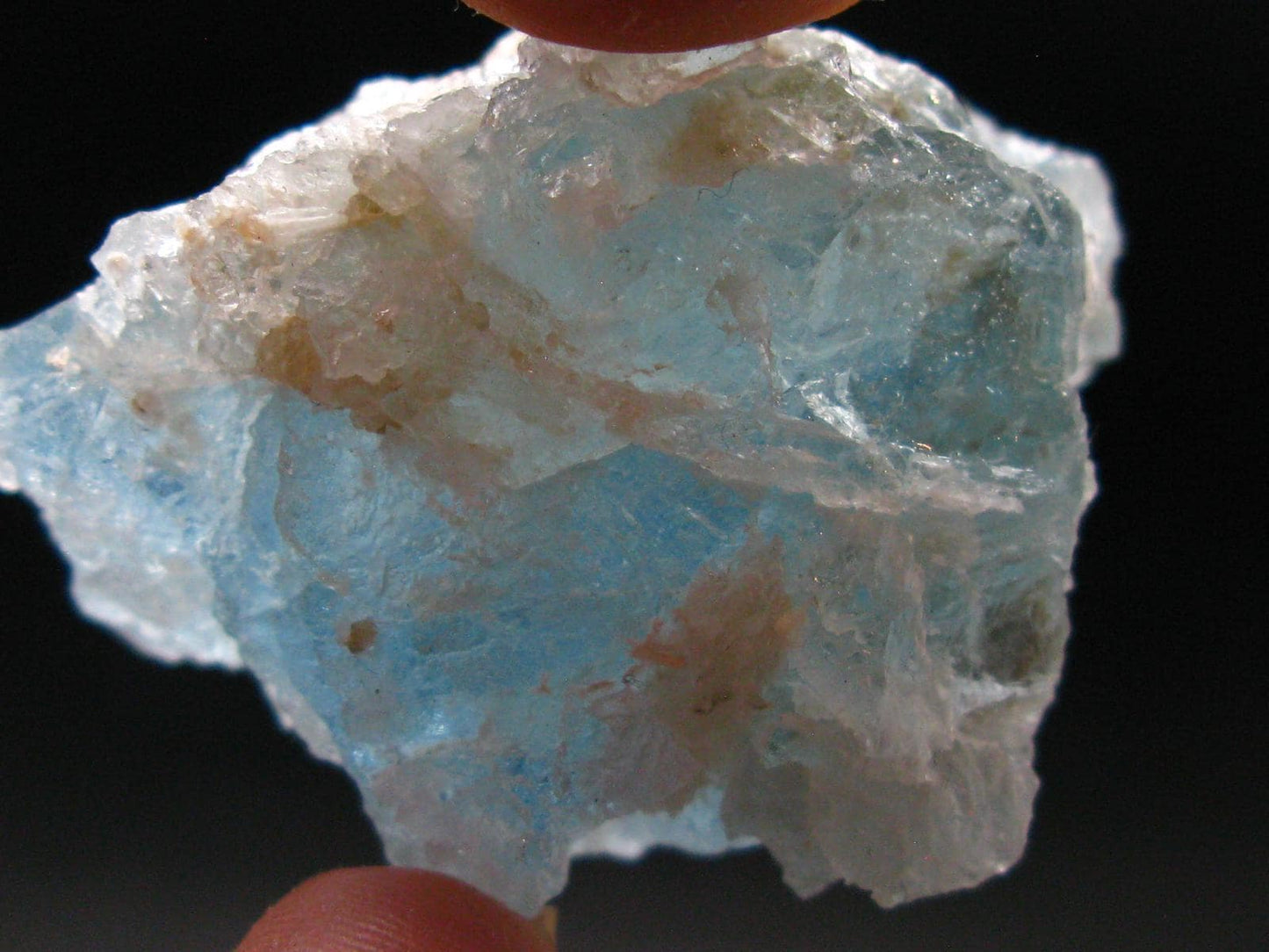 Gem Aquamarine Etched Crystal Blue Beryl From Brazil - 46.81 Grams - 1.8"