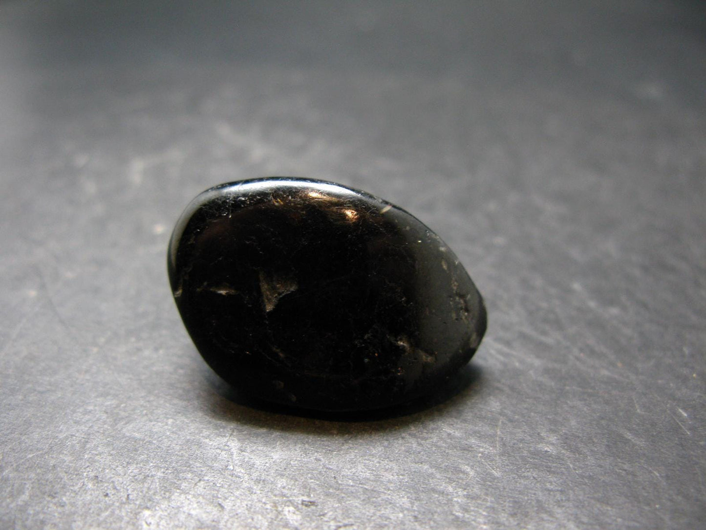 Rare Nuumite Nuummite Tumbled Stone From Greenland - 16.17 Grams - 1.3"