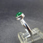 Tsavorite Green Garnet Sterling Silver Ring from Tanzania - 1.99 Grams - Size 7.25