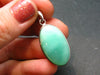 Chrysoprase Silver Pendant From Australia - 1.3" - 5.26 Grams