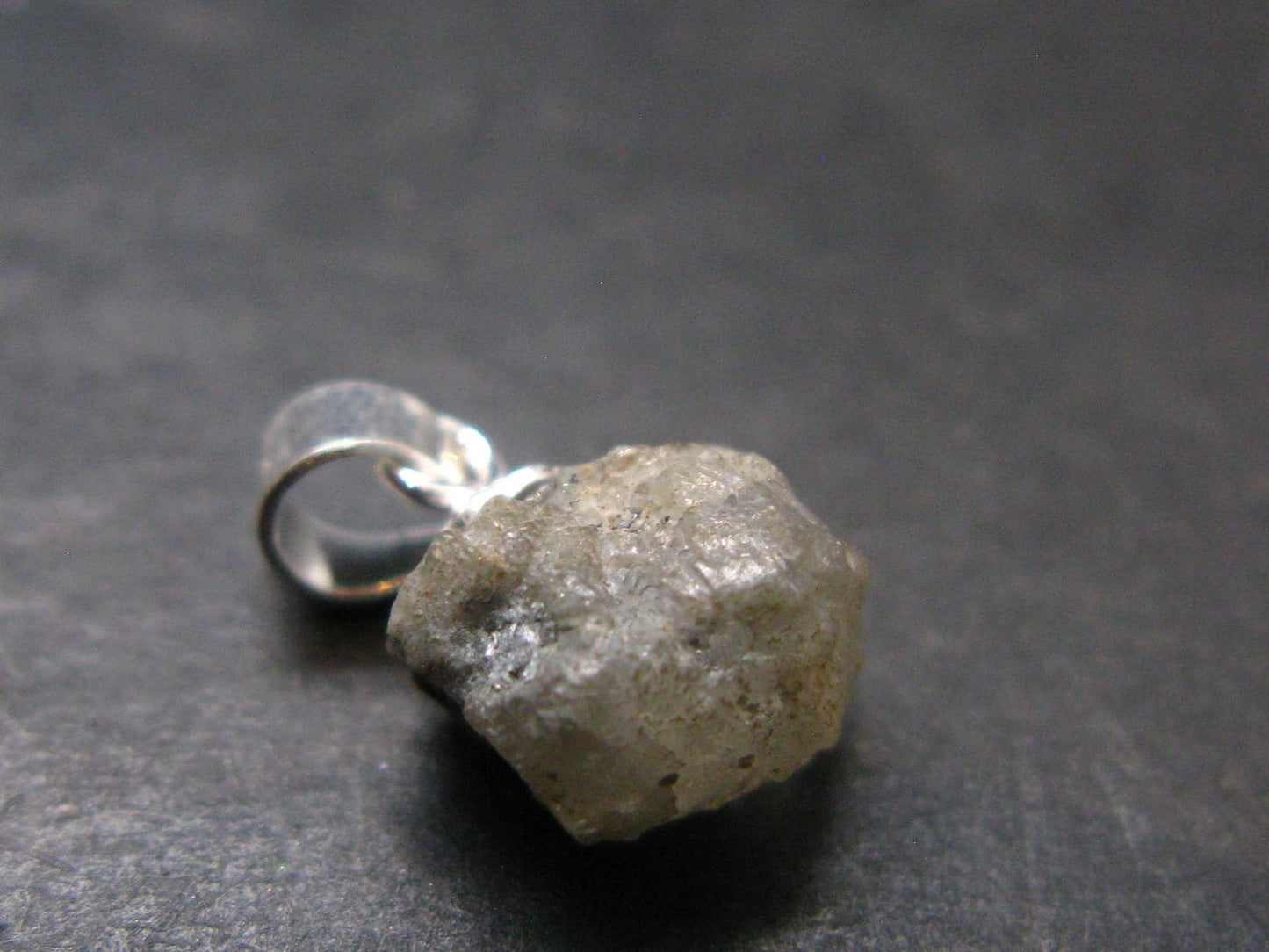 Phenakite Phenacite Crystal Silver Pendant from Russia - 0.5" - 0.88 Grams