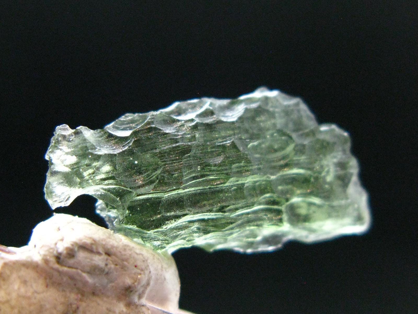 Moldavite Tektite Raw Piece from Czech Republic - 0.8" - 5.0 Carats - 1.0 Grams