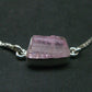 Pink Tanzanite Silver Bracelet From Tanzania - 3.24 Grams - Adjustable length