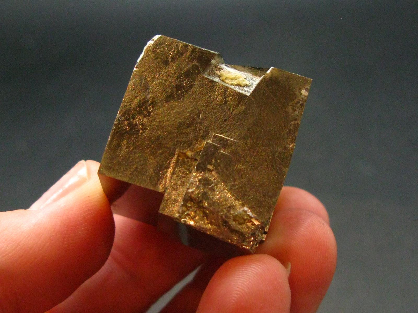 Perfect Pyrite Cube Cluster from Spain - 0.9"