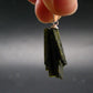 Nice Rare Terminated Epidote Crystal Silver Pendant From Peru - 1.3" - 3.43 Grams