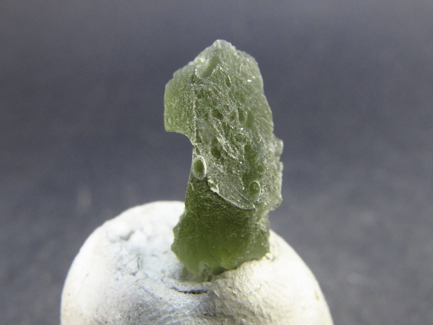 Moldavite Tektite Raw Piece from Czech Republic - 0.5" - 4.55 Carats - 0.92 Grams