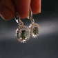 Moldavite Tektite Silver Earrings from Czech Republic - 3.0 Grams