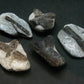 Fairy Cross!! Lot of 5 Dark Chocolate Staurolite Crystals from Russia