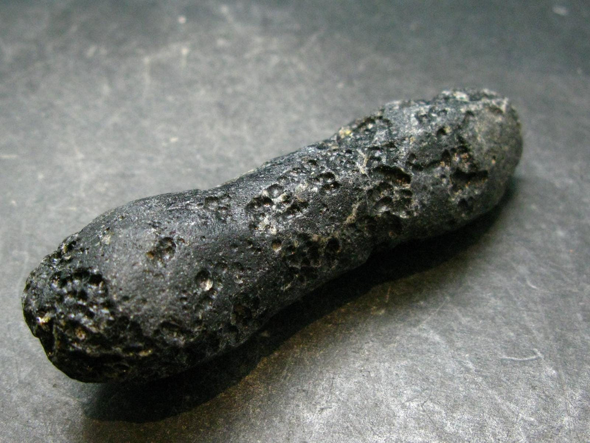 Rare Large Black Tibetan Tektite Raw Piece from Tibet - 2.9" - 38.68 Grams