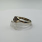 Raw Herderite Sterling Silver Ring – Natural Crystal Statement Band - SIZES: 6,7,8