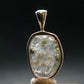 Gray Herderite Silver Pendant from Africa - 1.1" - 2.73 Grams