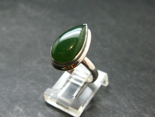 Nephrite Jade Ring From Canada - Size 5 - 4.72 Grams