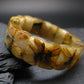 Rutilated Quartz (Rutile & Hematite) Genuine Bracelet ~ 7 Inches ~ 18mm Oval Beads