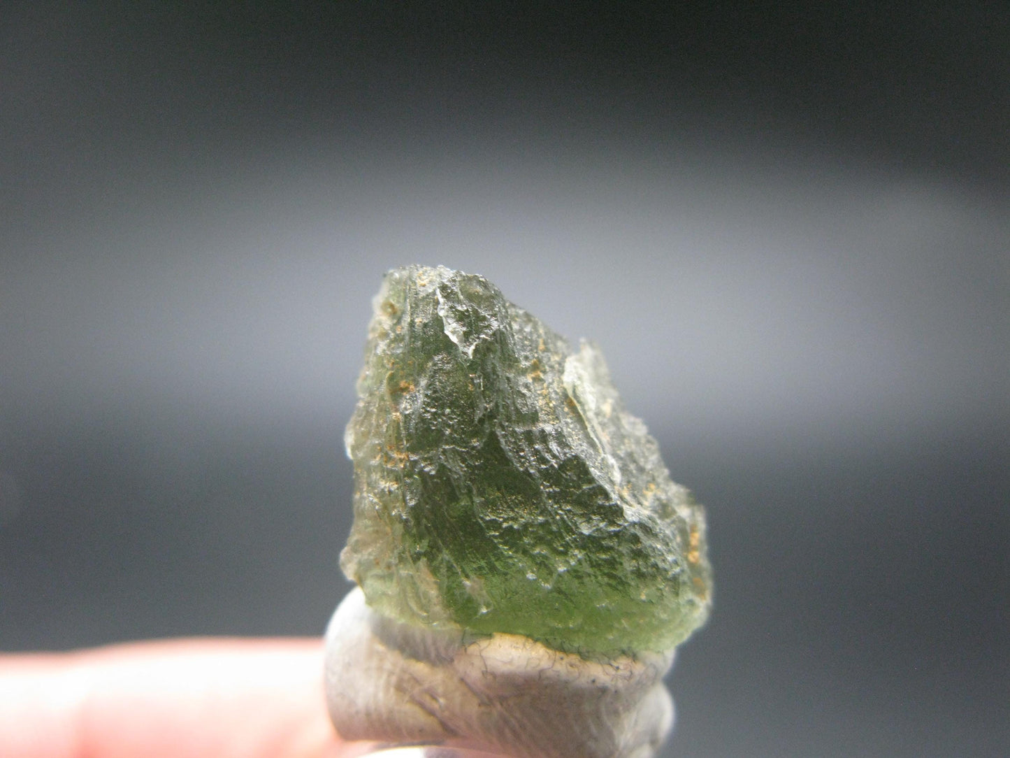 Moldavite Tektite Raw Piece from Czech Republic - 0.6" - 6.05 Carats - 1.22 Grams
