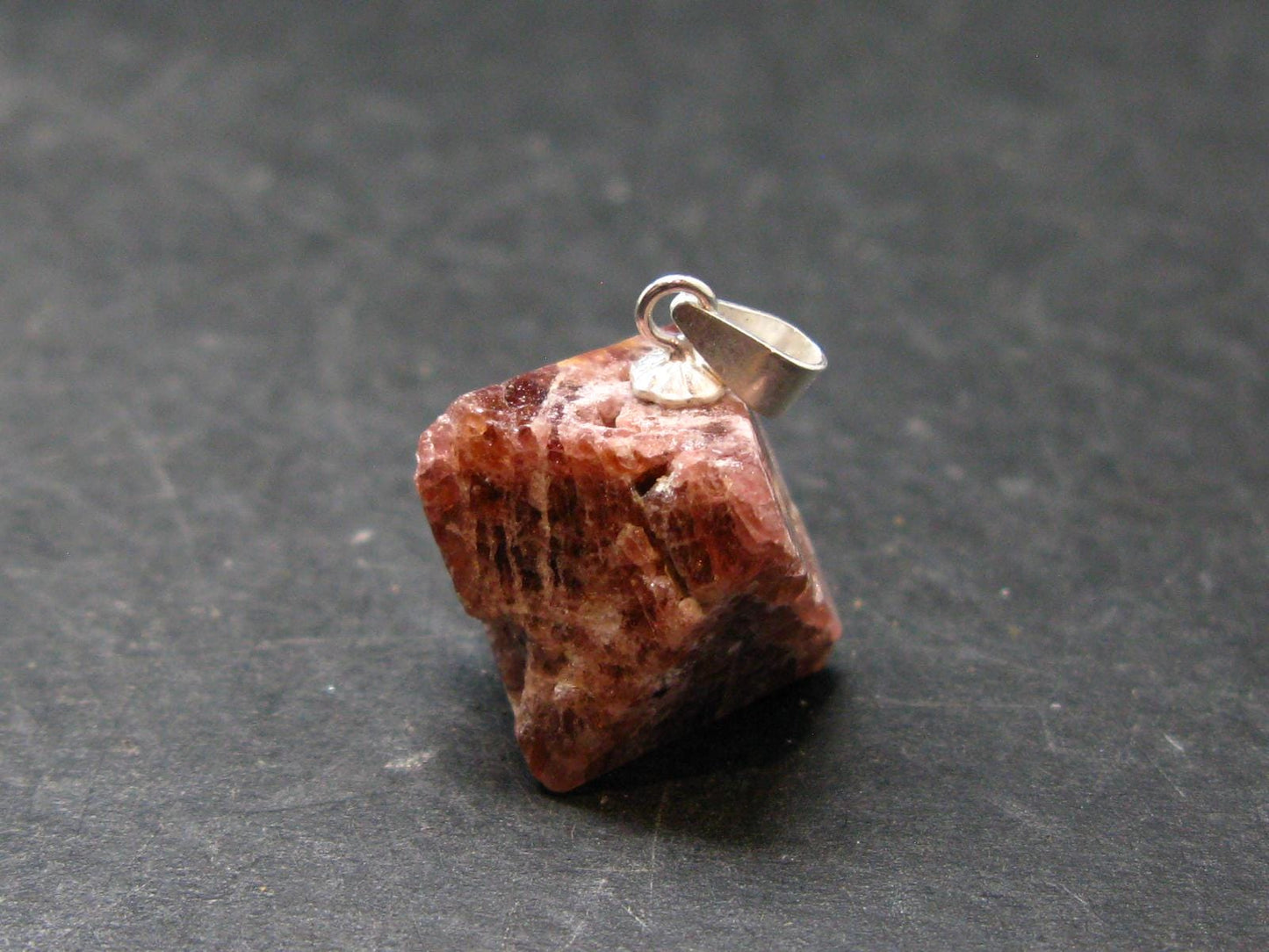Spinel Crystal Silver Pendant From Vietnam - 0.8" - 4.31 Grams