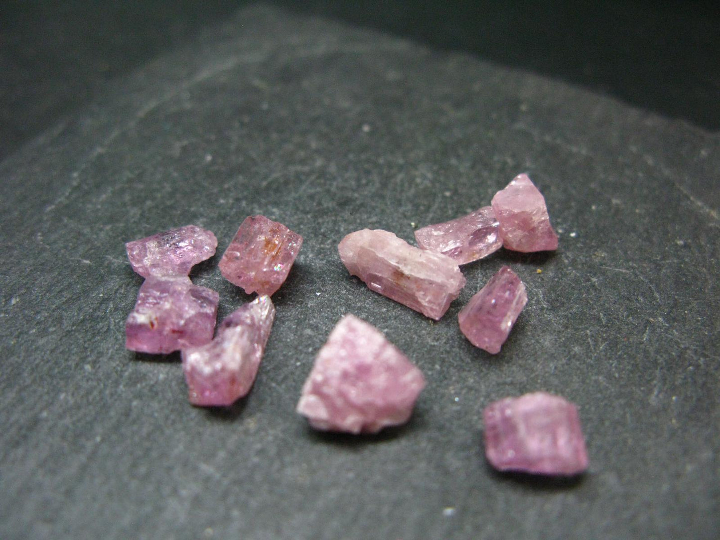 Lot of 10 Pink Imperial Topaz Crystals from Brazil - 20.80 Carats