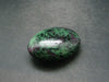 Ruby In Zoisite Tumbled Stone From Tanzania - 2.1"