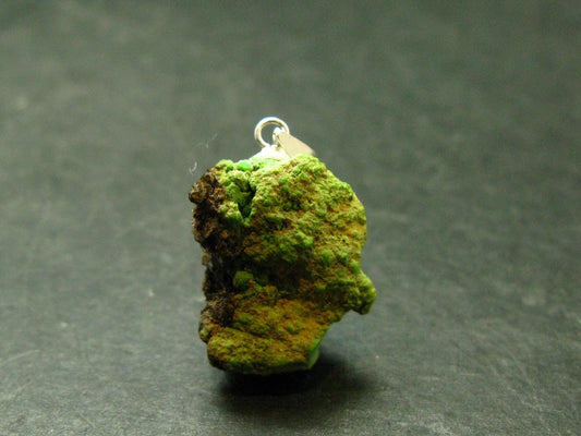 Gaspeite Silver Pendant From Australia - 1.0" - 5.40 Grams