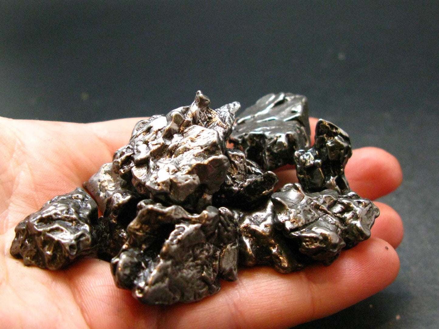 Lot Of 10 Campo Del Cielo Meteorite Pieces from Argentina - 183.96 Grams