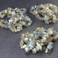 Lot of 3 Labradorite Tumbled Beads Necklaces From Madagascar - 18"
