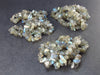 Lot of 3 Labradorite Tumbled Beads Necklaces From Madagascar - 18"