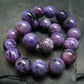 Charoite Genuine Bracelet ~ 7 Inches ~ 8mm Round Beads