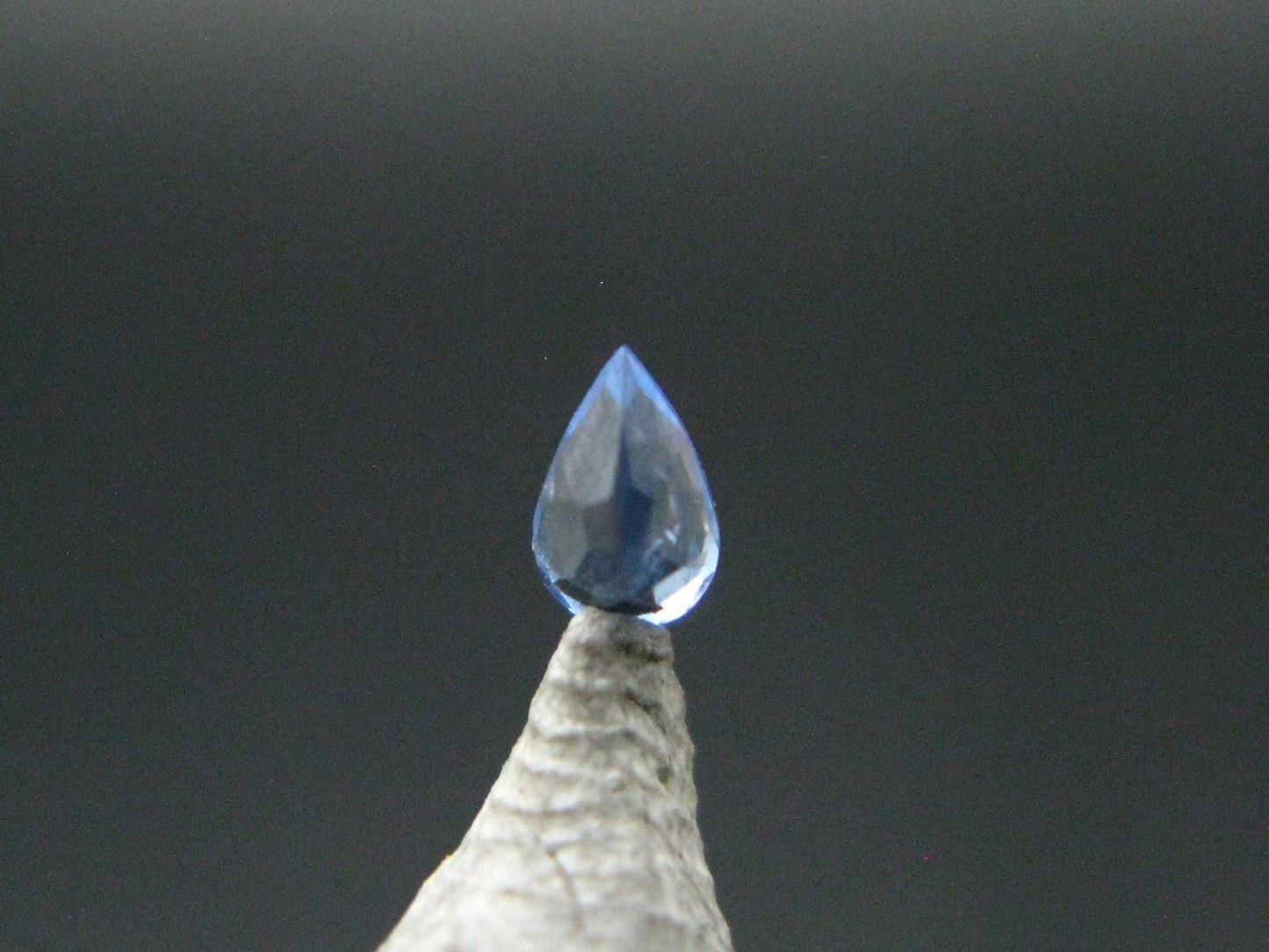 Gem Benitoite Cut Stone From California - 0.08 Carats - 3.0x2.0mm