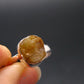 Green Herderite Silver Ring From Brazil - 1.79 Grams - Size 6