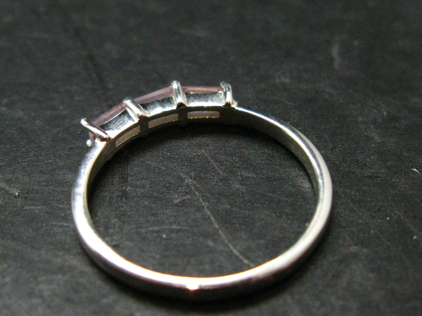 Natural Rose Quartz Ring from Brazil - 1.39 Grams - Size 7