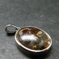Rare Brahin Meteorite Slice With Olivine Pallasite Silver Pendant from Belarus - 1.0" - 3.0 Grams