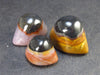 Perfect! Lot of 3 Agate Shiva Eyes from India