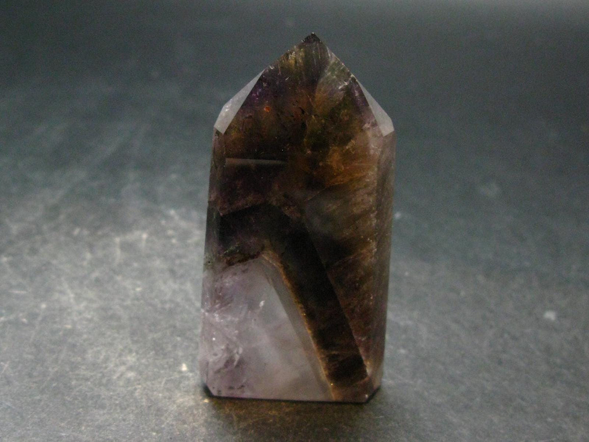 Cacoxenite Amethyst Polished Crystal From Brazil - 2.7"