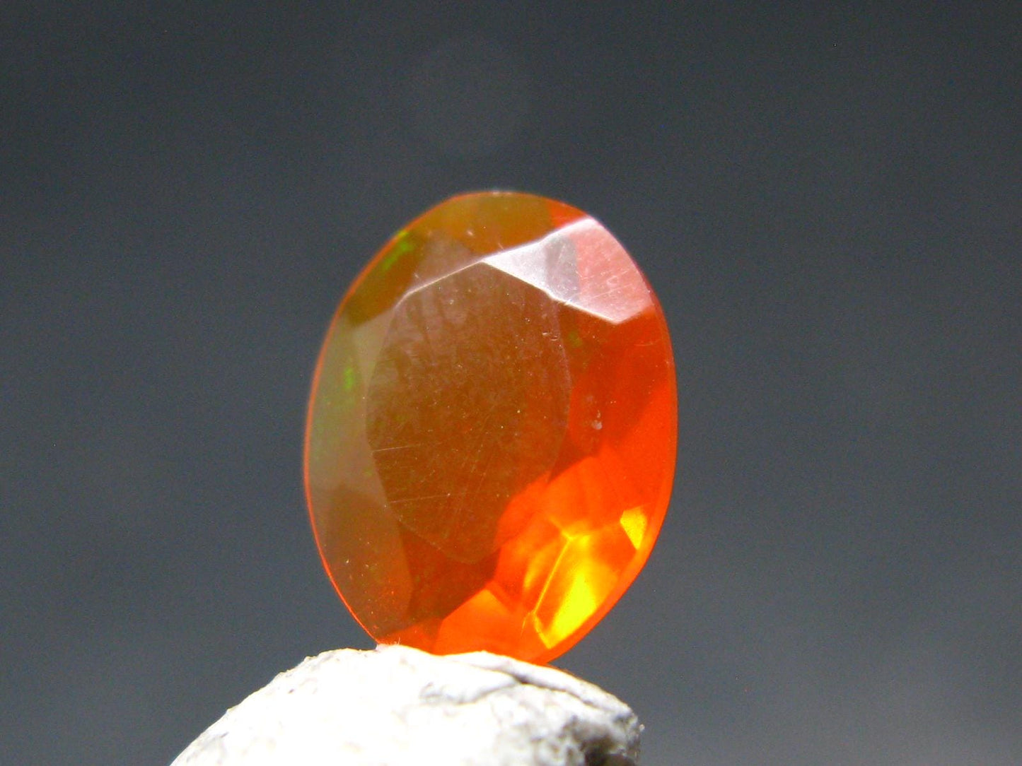 Fire Opal Cut Stone From Mexico - 0.76 Carats