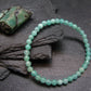 Emerald Gem Genuine Bracelet ~ 7 Inches ~ 5mm Round Beads