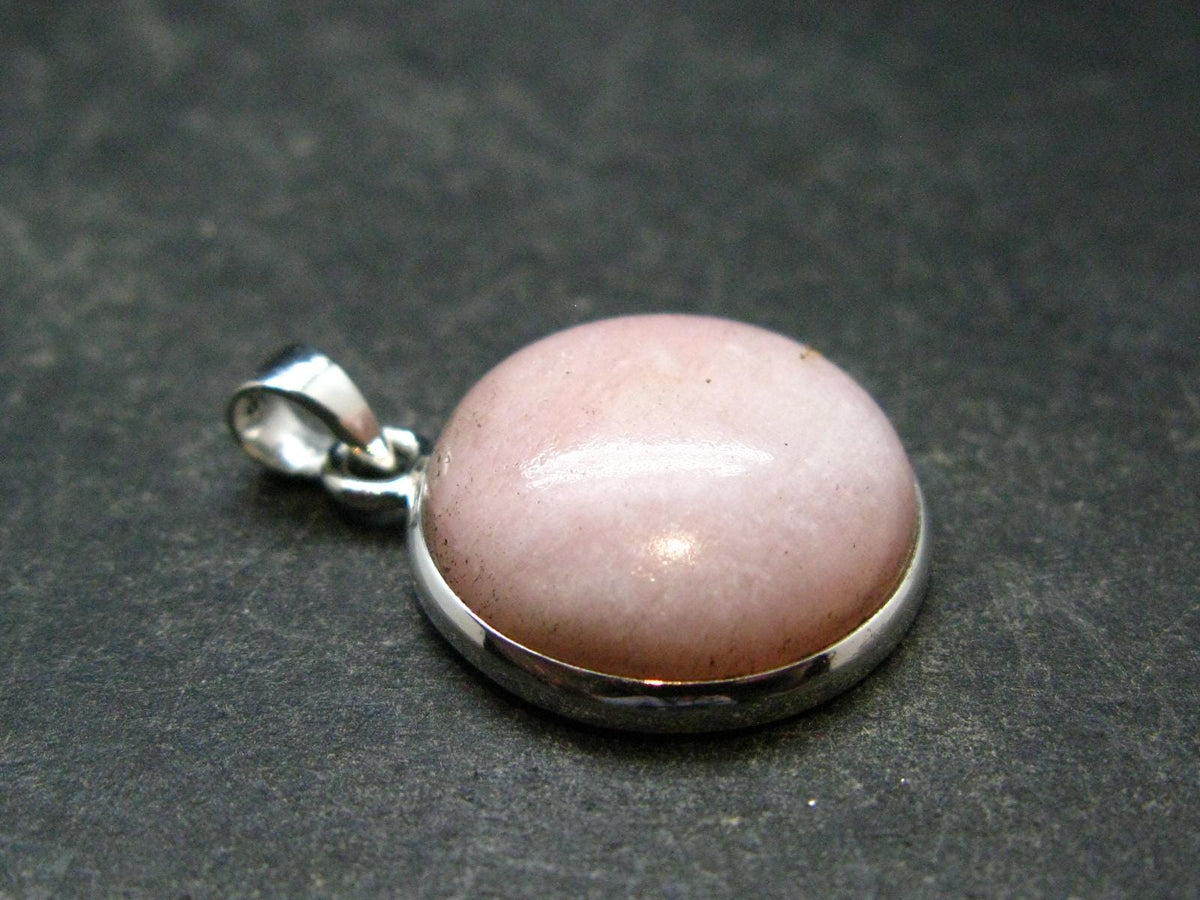 Pink Petalite Silver Pendant from Canada - 1.1" - 4.20 Grams