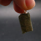 Extremely Rare Raw Gem Green Kornerupine Silver Pendant Crystal From Tanzania - 5.09 Grams - 1.0"