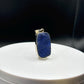 Raw Azurite Silver Amulet | Deep Blue Crystal