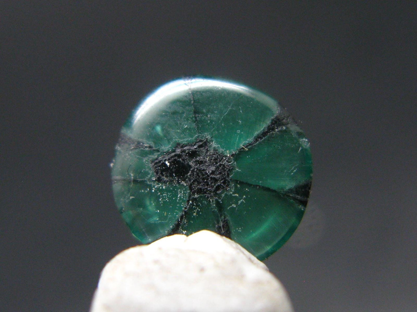 Beautiful Rare Gem Trapiche Emerald From Colombia - 1.97 Carats - 8x7.5mm