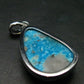 Turquoise Silver Pendant - 1.3" - 4.23 Grams