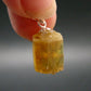 Gem Heliodor Golden Beryl Silver Pendant From Tajikistan - 10.0 Carats - 2.0"