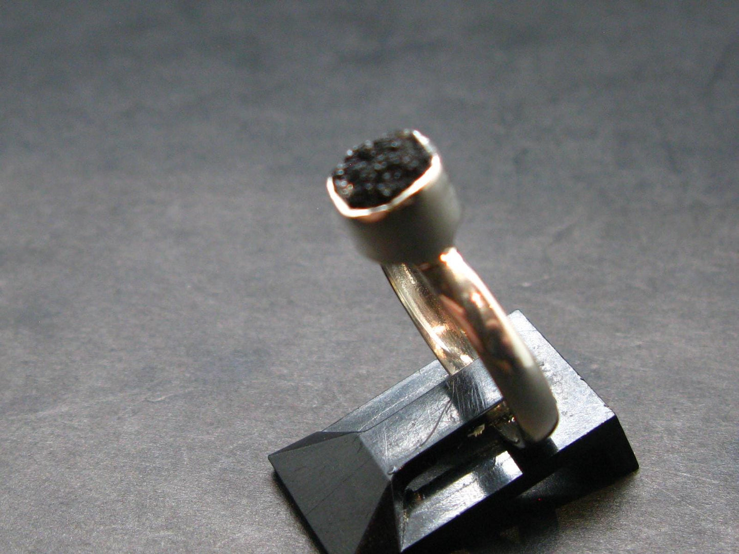 Terminated Brookite Crystal Silver Ring From Arkansas - Size 7 - 2.12 Grams