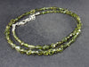 Lightweight Tumbled Green Tourmaline Tiny Beads Necklace from Brazil - 19" - 10.3 Grams