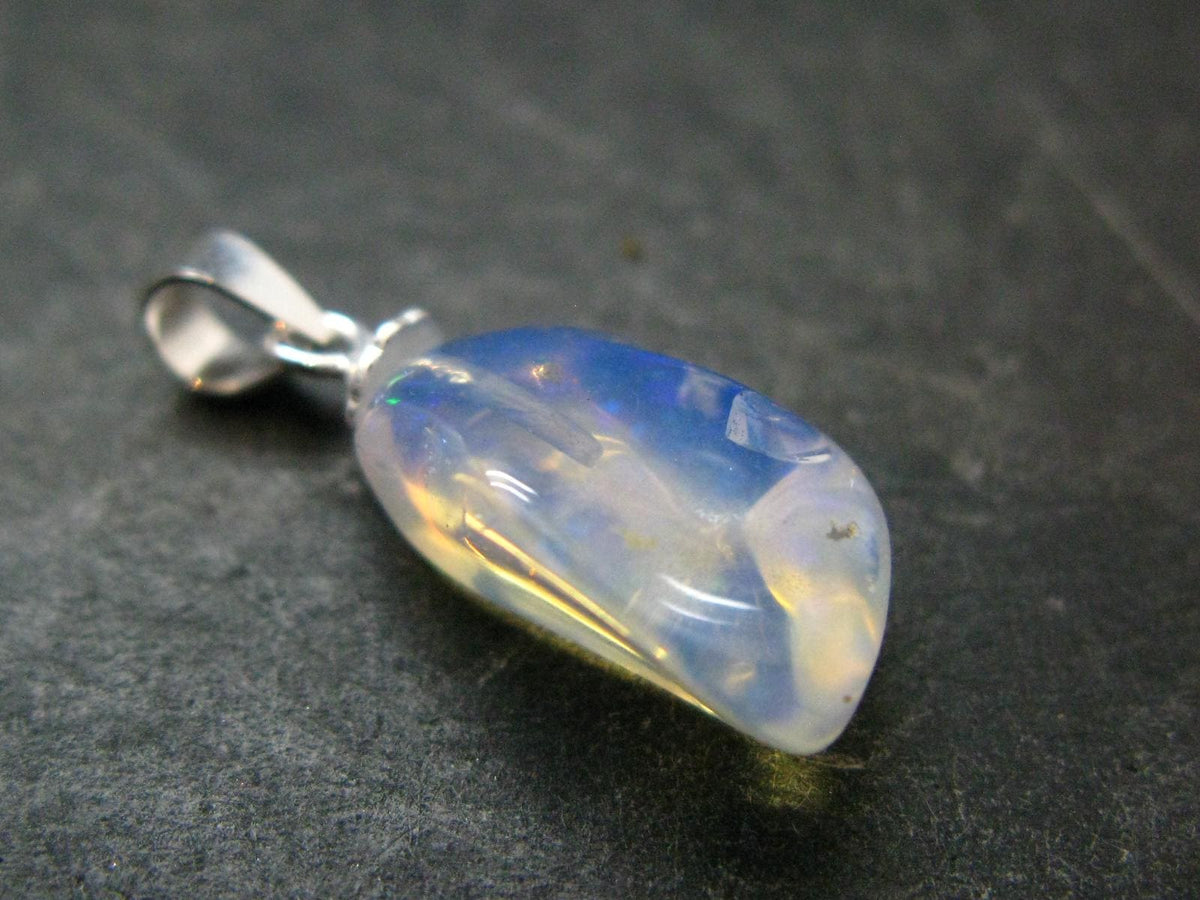 Opal Sterling Silver Pendant From Ethiopia - 0.9" - 1.0 Grams