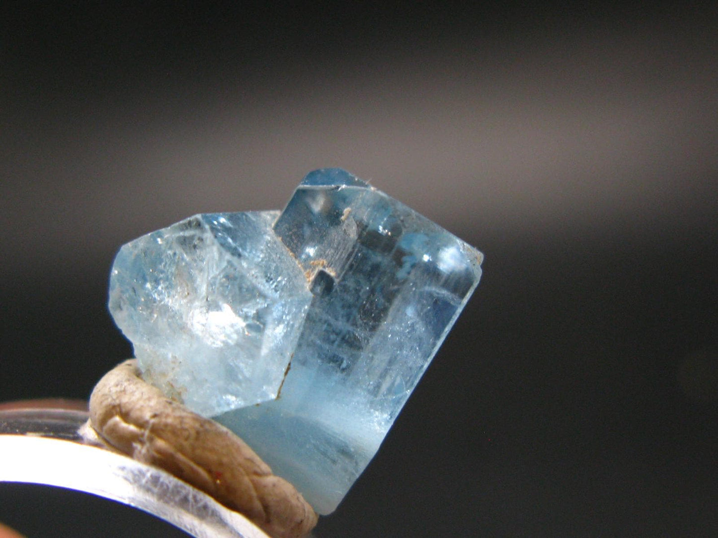 Gem Aquamarine Crystal Blue Beryl From Vietnam - 2.54 Grams - 0.5"