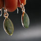 Blue Labradorite Silver Earrings From Madagascar - 2.30 Grams