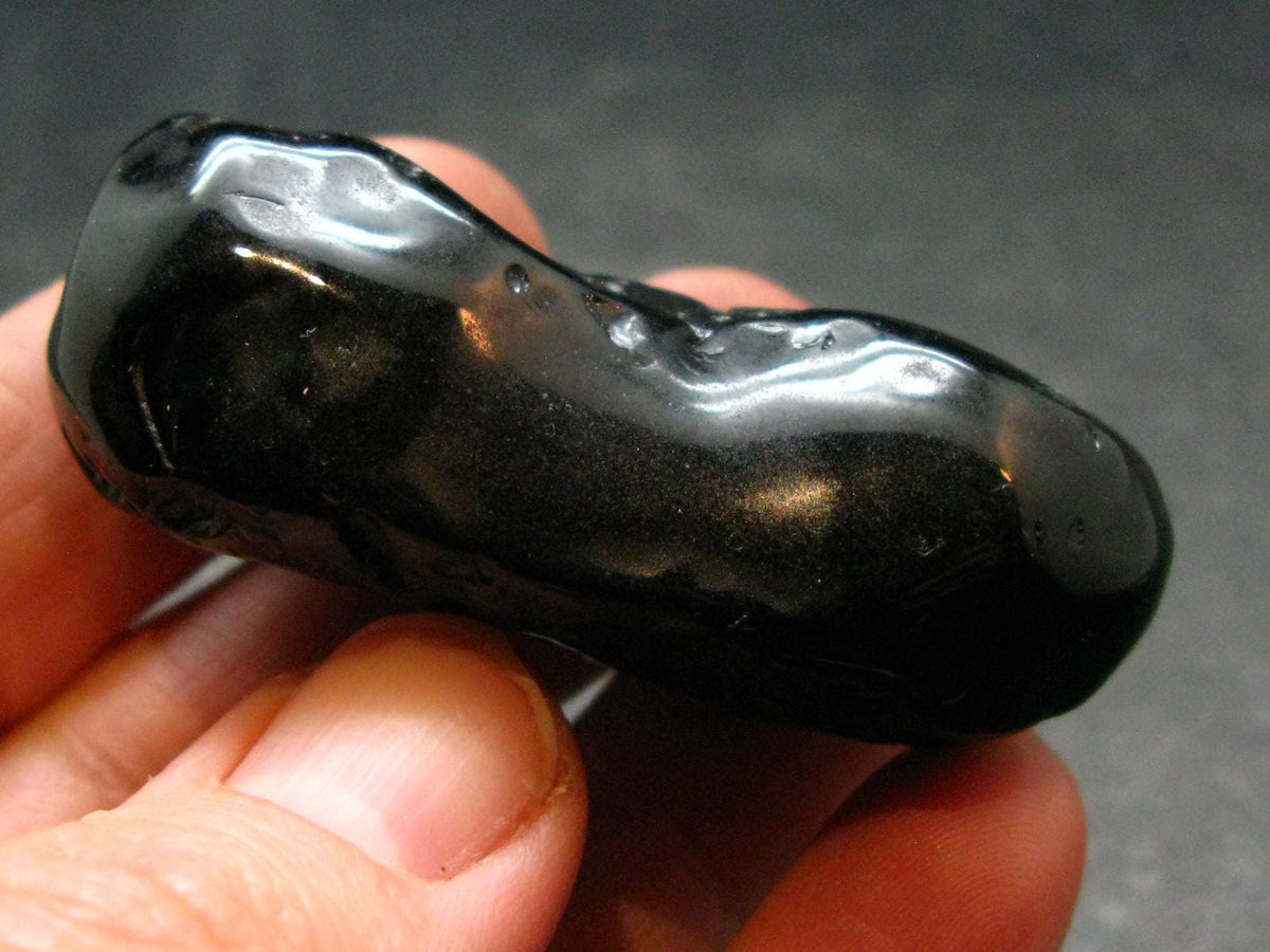Rare Large Black Tibetan Tektite Tumbled Stone from Tibet - 2.0" - 30.43 Grams