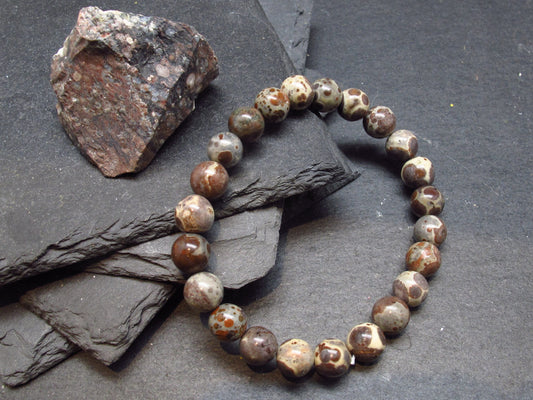Vortexite Genuine Bracelet ~ 7 Inches ~ 8mm Round Beads