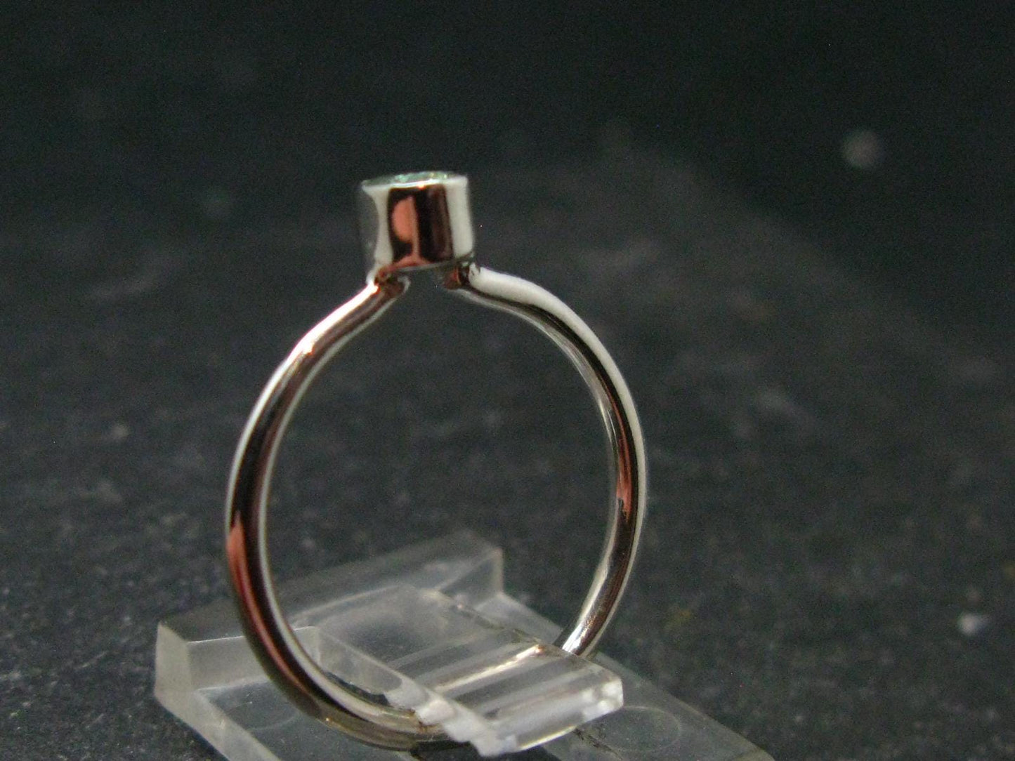 Genuine Alexandrite Gem Silver Ring From Russia - Size 5 - 1.42 Grams