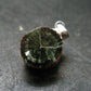 Nice Polished Seraphinite Clinochlore Stalactite Silver Pendant From Russia - 0.8" - 2.10 Grams