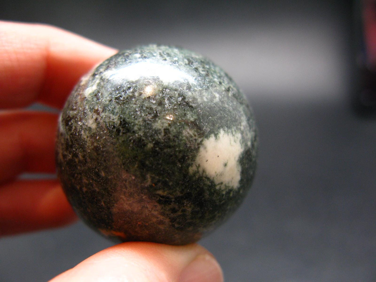 Rare Stonehenge Bluestone Sphere Ball From Wales UK - 1.3" - 67.62 Grams